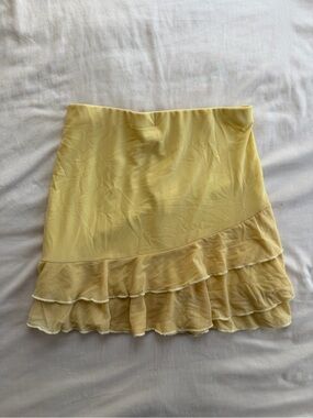 Yellow Ruffle Skirt